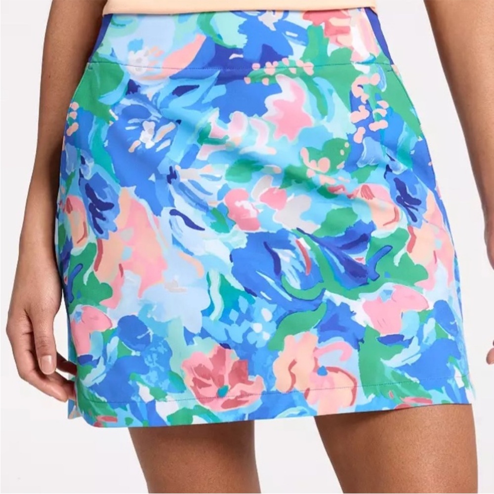 Colorful Floral Sleeveless Top and Skort Set - Picture 4 of 7